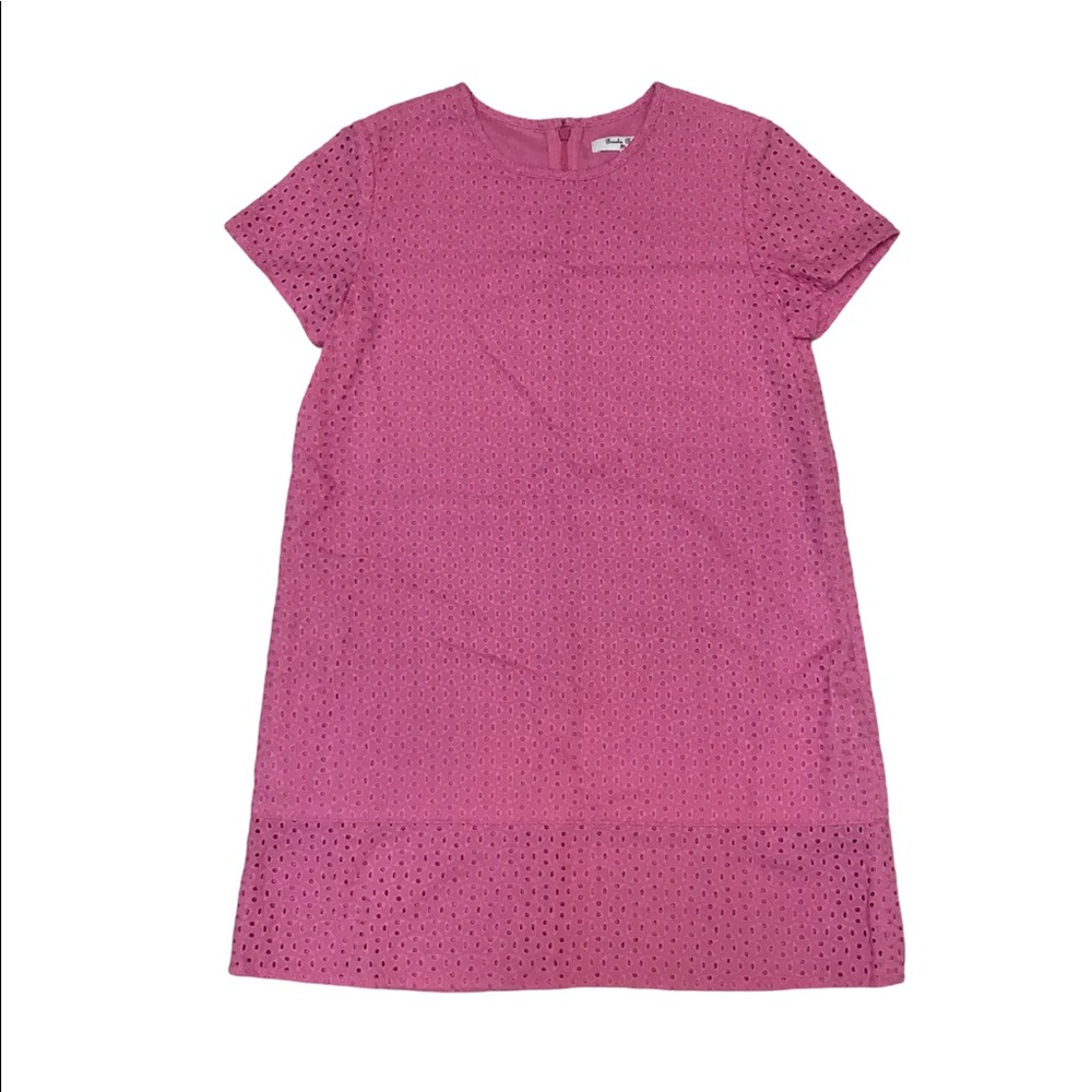 Brooks Brothers Girls Sz 16 Pink Eyelet Short Dress